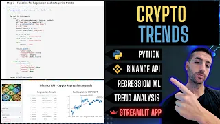 Build a Crypto Trend Analysis App with Binance API Regression Models Streamlit in Python