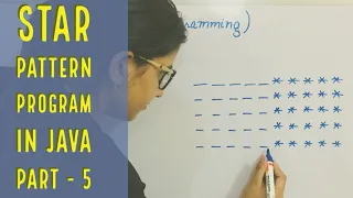 Top Star pattern program in java Easy logic and Tricks Hindi - Urdu Part-5