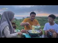 Masak mie kuah dan makan di alam bersama keluarga,suasana indah sejuk dan dingin 