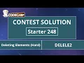 Deleting Elements Easy DELELE2 Starter 248 CodeChef Solution