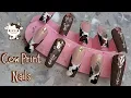 How to make Cow Print Nails SO CUTE