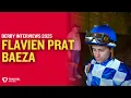 Jockey Flavien Prat reacts to learning BAEZA gets into the Kentucky Derby Field