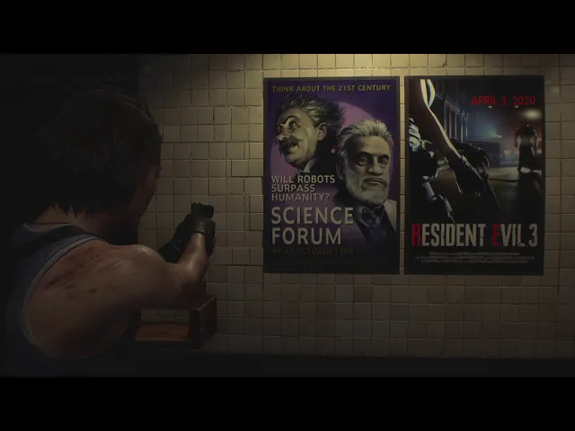 RESIDENT EVIL 3  - Dr. Light and Dr. Wily Cameo
