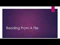 Reading Text Files In Java