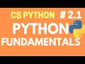 1 Python Fundamentals Getting Started - Computer Science with Python