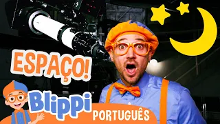 Blippi Observa Estrelas num Observatório! | Episódios Completos | Vídeos Educativos para Crianças