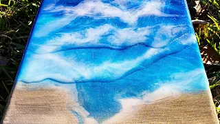 73 Making 3D Waves Process Ocean Resin Pour