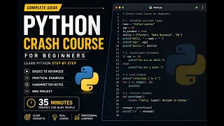 Python Crash Course in 35 Minutes Complete Beginner s Guide 2026 Python playlist Python