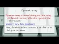Class 16 Dynamic Array