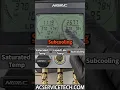 Measuring Pressures Sat Temps Superheat Subcooling on an Air Conditioner