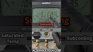 Measuring Pressures Sat Temps Superheat Subcooling on an Air Conditioner