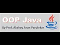 OOP Java Introduction in Marathi