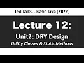 CSCI1583 - Lecture 12 Utility Classes Static Methods