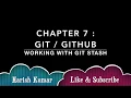 Chapter 7 GIT GITHUB - Working with GIT Stash