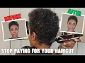 How to DIY tapered natural haircut