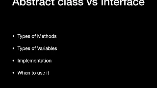 JAVA INTERVIEW QUESTIONS Abstract class and Interface