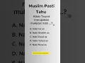 Lagu KITAB TAURAT MERUPAKAN MUKJIZAT NABI ...?
