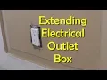 How to Extend an Electical Outlet Over Paneling