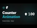 Animated Number Counter with Framer Motion Count Up Animation in React