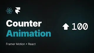 Animated Number Counter with Framer Motion Count Up Animation in React