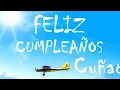 Feliz Cumpleanos Cunada MENSAJE con AVIONETAS Postales ATLASNUBEAUTOGESTION