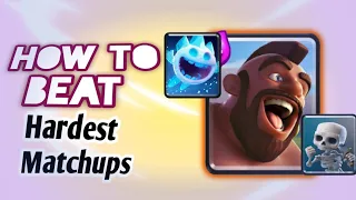 how to beat hardest matchups by using 2 6 hog cycle tips and tricks clash royale
