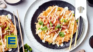 Diese Köstlichkeit gehört in Japan zum Alltag. Japanische Pfannkuchen sind wie kleine, luftige Küchl. 