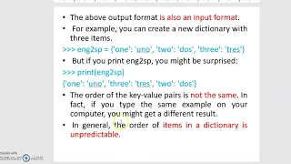 Python Application Programming 17CS664 Module3 Dictionary
