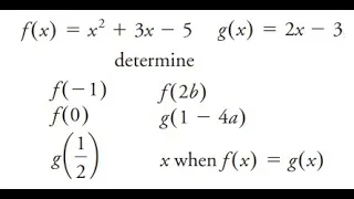 Grade 11 Functions - Function notation Ch 1 2