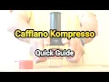Cafflano Kompresso Handheld Espresso maker A to Z