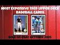 1989 Upper Deck Most Expensive eBay Sales Baseball Cards - October 2025