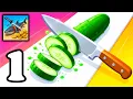 Slice Master Idle Clicker Gameplay Walkthrough Part 1 Satisfying Slicing Android iOS