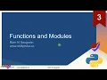 Python Functions and Modules python3 tutorial for beginners Python Programming