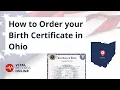 How to Order Your Ohio Birth Certificate Vital Records Online