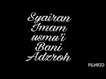 Terbaru Syairan Imam usmu'i Bani Adzroh 😭