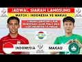 Download Lagu JADWAL SIARAN LANGSUNG - JADWAL INDONESIA VS MAKAU U23 2025 - JADWAL TIMNAS INDONESIA LIVE INDOSIAR