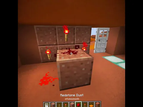 Minecraft Password-Locked Door Moment