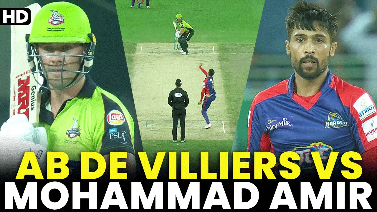 AB de Villiers vs Mohammad Amir | Class vs Class | Lahore vs Karachi | HBL PSL | MB2A