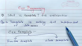 Template in c function template in c class template in c