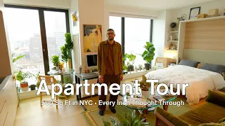 Touring a Modern 500 Sq Ft Studio Apartment in Brooklyn NYC