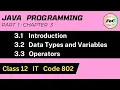 Class 12 Information Technology IT Code 802 Unit 3 Java Programming Part 1 - By Akshita Yadav