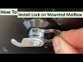 How to Install Lock on Mounted Mailbox The DIY Guide Ep 145