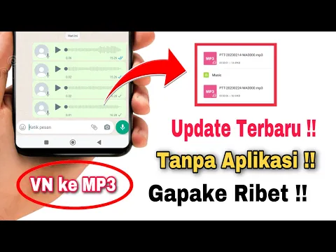 Download MP3 Cara Membuat Voice Note WA Menjadi MP3