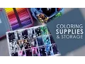 My Coloring Book Supplies Storage