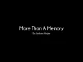 More Than A Memory by Lindsey Hager - in memory of Donna Bender