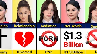 comparison billie eilish vs ariana grande vs selena gomez