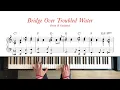 Lagu Bridge Over Troubled Water - Simon \u0026 Garfunkel | Intermediate Piano Tutorial + Sheet Music