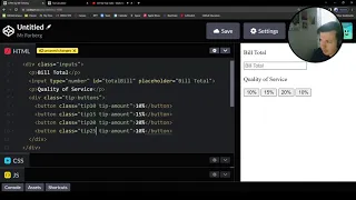 Tip Calculator Part 1 - HTML