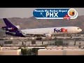 PLANE SPOTTING Phoenix Sky Harbor Airport PHX including FedEx MD-11