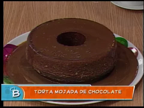 Torta mojada de chocolate